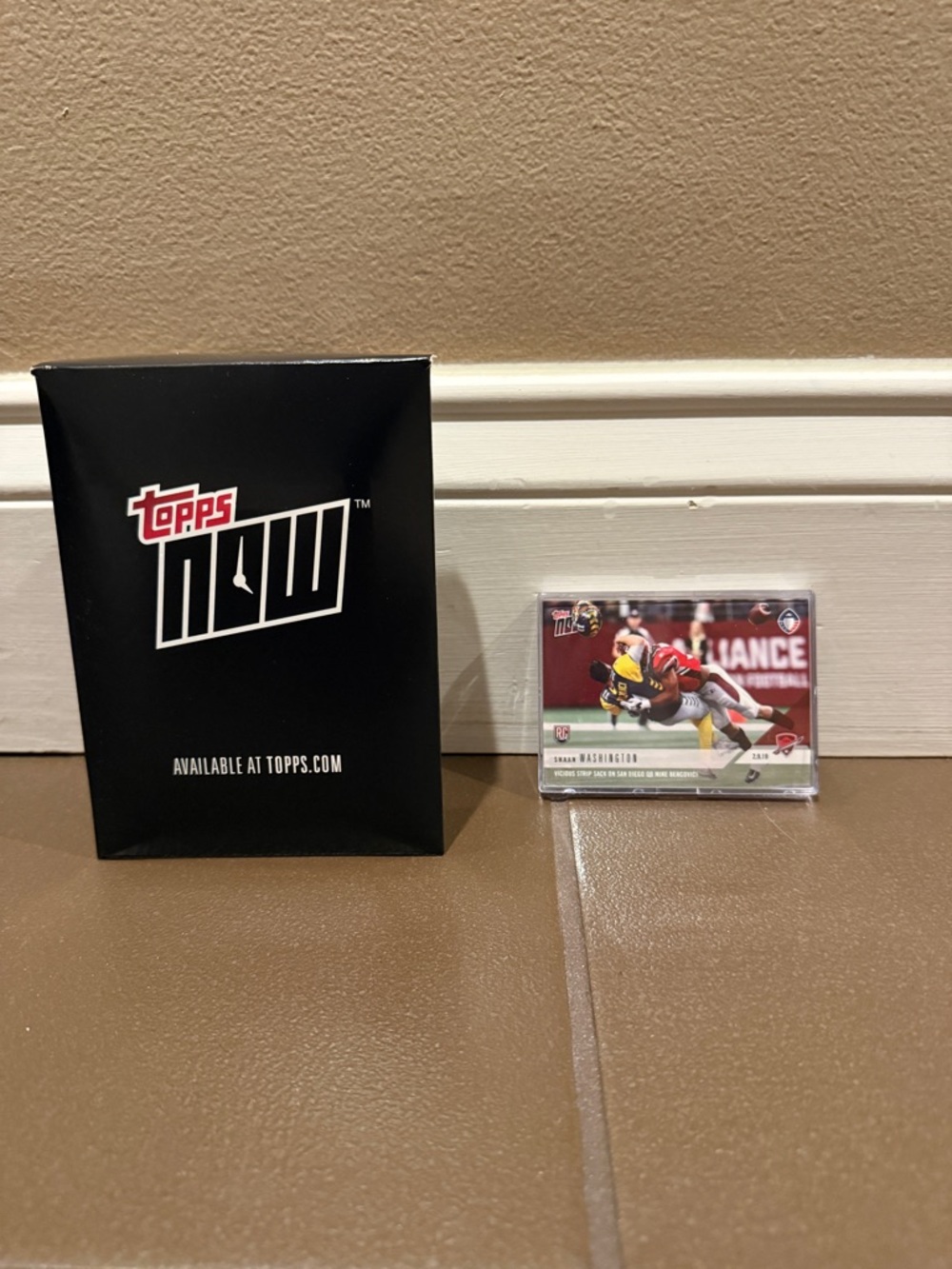 **NEW** TOPPS NOW AAF #4 SHAAN WASHINGTON VICIOUS STRIP SACK ON SAN DIEGO QB